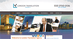 Desktop Screenshot of london-translation-agency.com